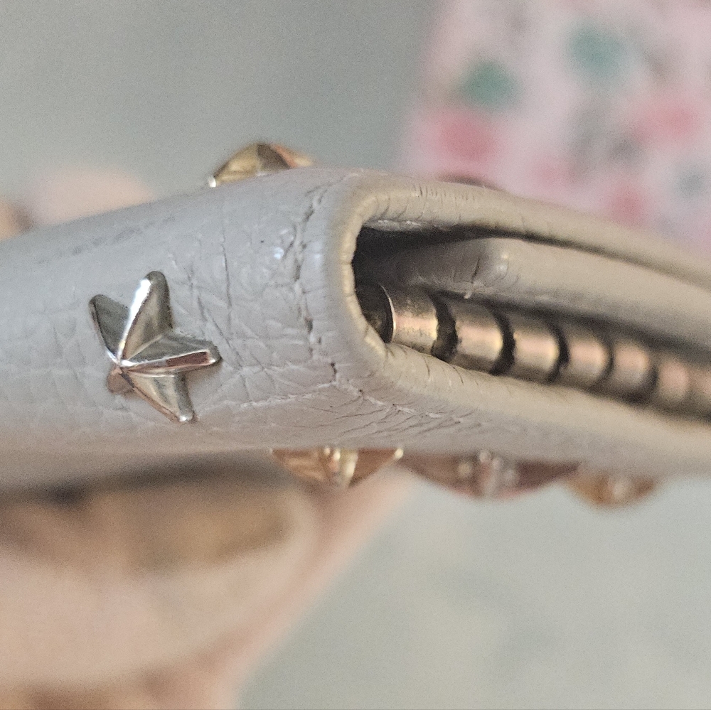 ✨Jimmy Choo Star Studded Neptune Gray Key Holder Wallet 🌟 - Picture 7 of 15